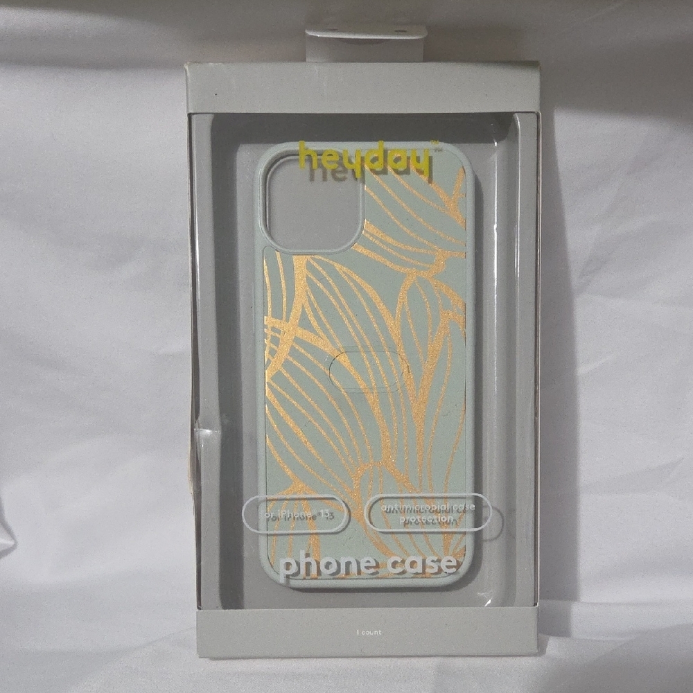 Heyday Blue and Gold Phone Case with Modern Design